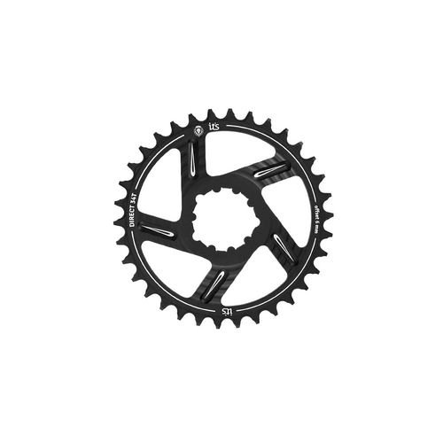 COROA ICTUS DIRECT OFFSET 6MM 34 T PRETA (COMPATÍVEL SRAM)