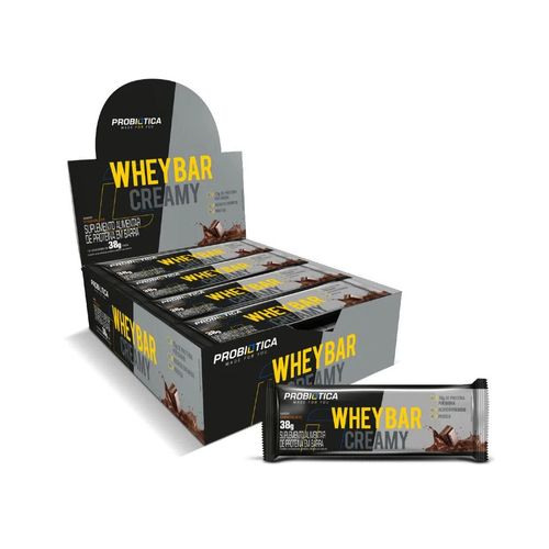 SUPLEMENTO ALIMENTAR PROBIÓTICA WHEY BAR CREAMY CHOCOLATE 38G
