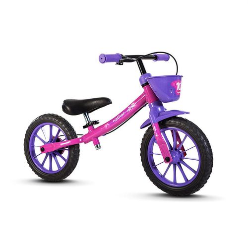 BICICLETA BALANCE NATHOR BIKE ROSA/ROXO