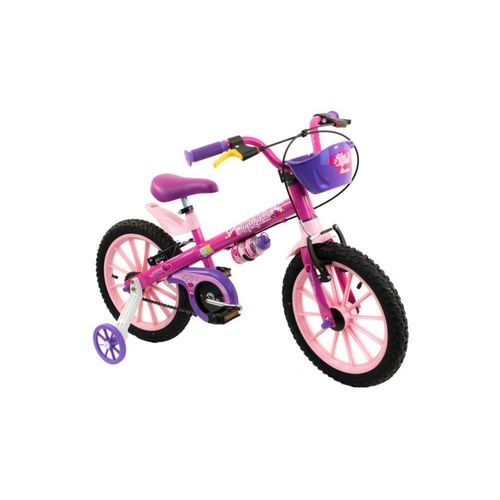 BICICLETA NATHOR ARO 16 TOP GIRLS ROSA C/CESTA