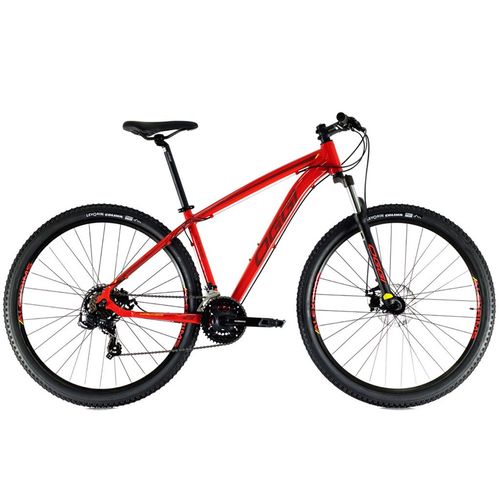 BICICLETA OGGI ARO 29 HACKER SPORT VERMELHO/VINHO/AMARELO