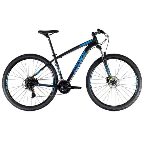 BICICLETA OGGI 29 HACKER HDS 24V PRETO/AZUL/S-LIME