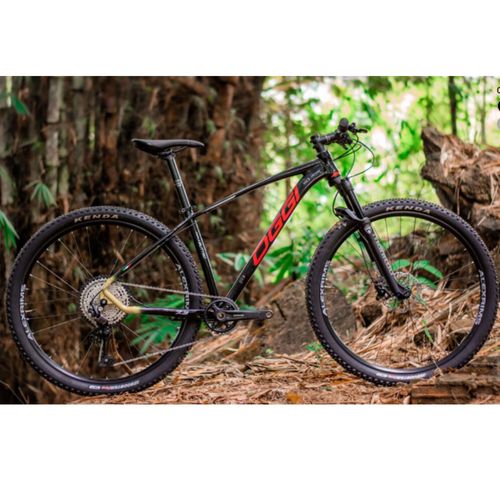 BICICLETA OGGI 29 BW 7.3 DEORE 12V PRETO/VERMELHO/AMARELO