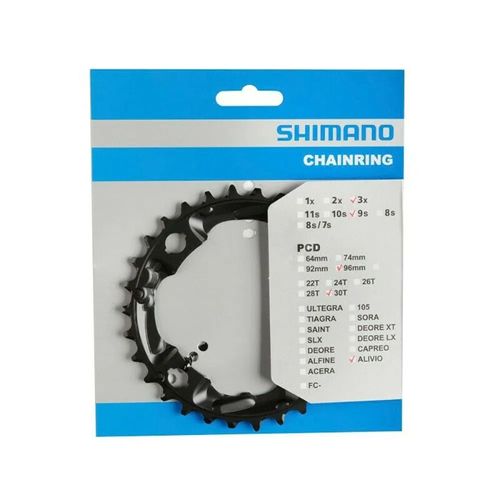 COROA SHIMANO ALIVIO FC-M4000 30D PCD 96MM 3x 9v