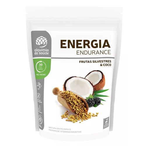 ENERGIA ENDURANCE ALQUIMIA DA SAUDE FRUTAS SILVESTRES COCO 350G
