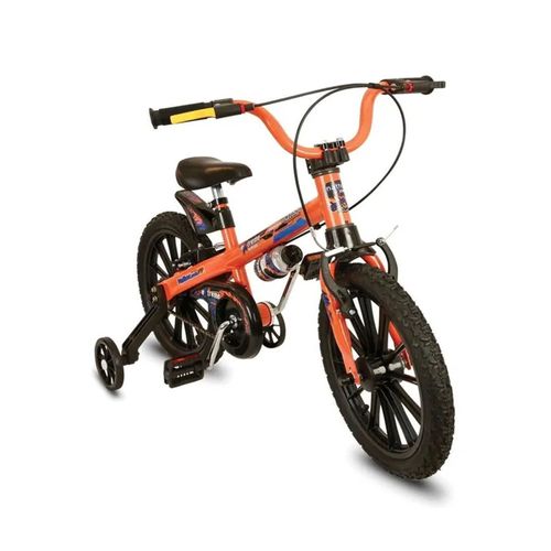 BICICLETA INFANTIL NATHOR ARO 16 EXTREME  LARANJA/ PRETO