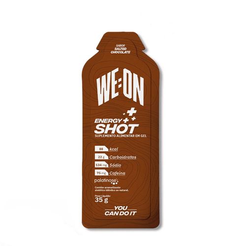 WE:ON ENERGY SHOT GEL + CAFEINA SALTED CHOCOLATE ( CHOCOLATE SALGADO COM CAFEINA)