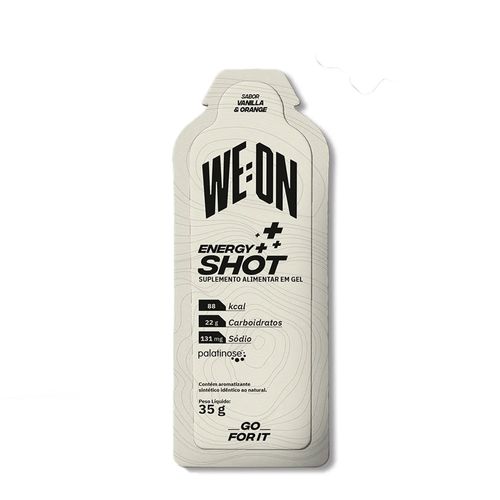 WE:ON ENERGY SHOT GEL + VANILLA E ORANGE ( BAUNILHA E LARANJA)