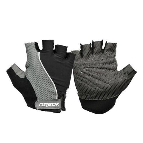 LUVA  ARBOK DEDO CURTO MIRAGE PRETO/CINZA COM VELCRO