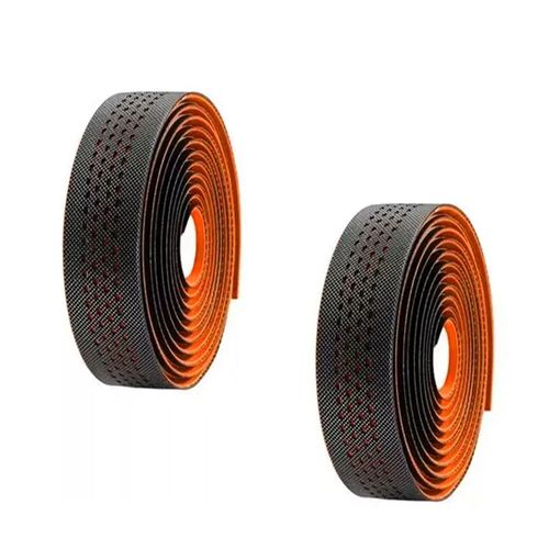 FITA DE GUIDAO VELO WRAP VLT-5079 PU PRETO/LARANJA COM GEL